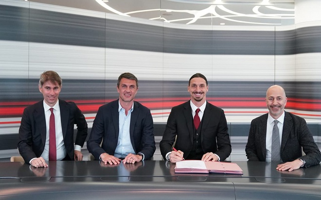 Ibrahimovic gia hạn hợp đồng với Milan thêm 1 năm