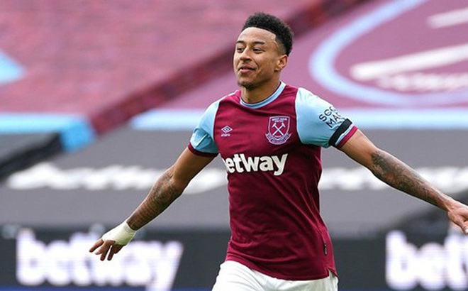 Jesse Lingard tìm lại niềm vui chơi bóng trong màu áo West Ham. Ảnh: Getty Images