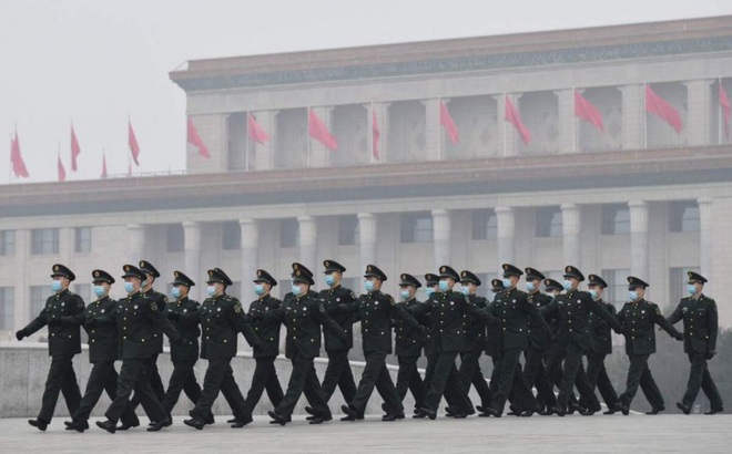 Chi tiêu quốc phòng của Trung Quốc ước tính là khoảng 252 tỷ USD trong năm 2020. Ảnh: AFP