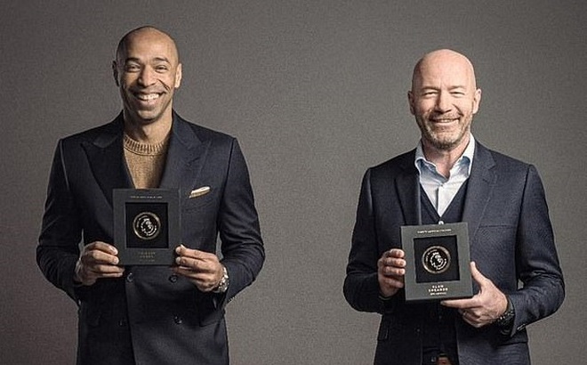 Henry và Shearer là 2 thành viên đầu tiên của Đại sảnh danh vọng Premier League