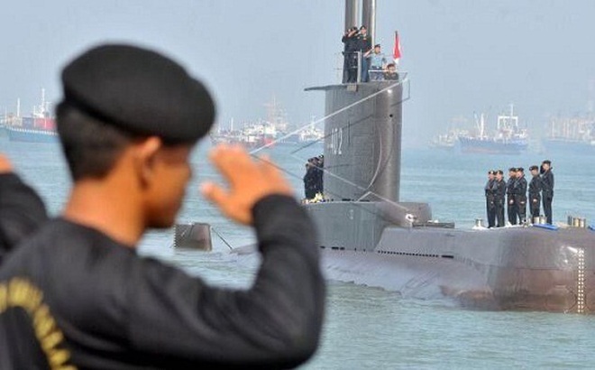 Tàu ngầm KRI Nanggala 402 trước khi mất tích dưới lòng đại dương. Nguồn: Huanqiu.