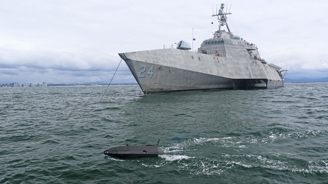  Hải quân Mỹ sở hữu loại thiết bị nổi không người lái độc đáo mới  - Ảnh 1.