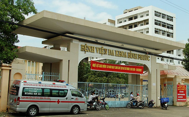 Bệnh viện Đa khoa Bình Phước - nơi cháu Lữ Đoàn Phi Công được phẫu thuật mổ lấy đinh ở tay và gặp tai biến dẫn đến tử vong.