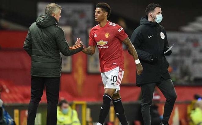 Rashford rời sân sau vài phút ghi bàn cho M.U