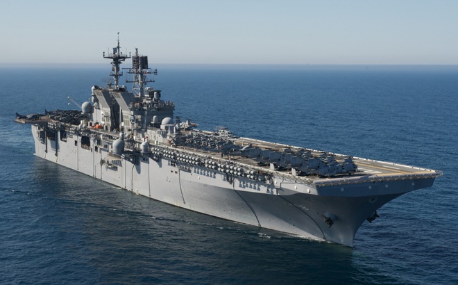 Tàu tấn công đổ bộ USS Makin Island. Ảnh: Pacific Command.