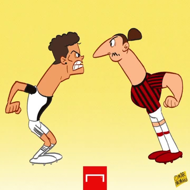  Biếm họa 24h: Ronaldo bị Ibrahimovic “mổ sưng đầu”  - Ảnh 1.