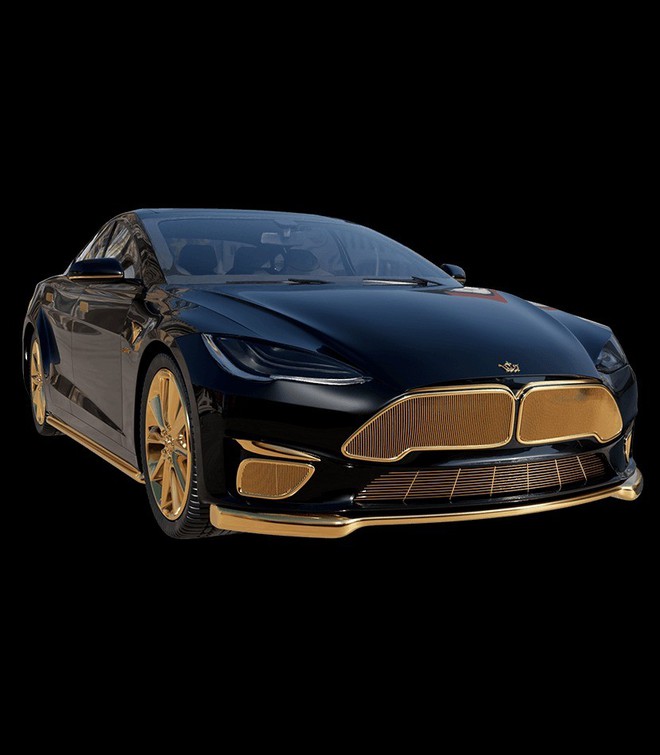 Xe điện Tesla mạ vàng 24K, siêu phẩm đắt nhất thế giới - Ảnh 7.