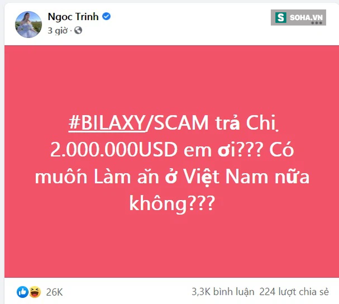 Nữ hoàng nội y Ngọc Trinh “nổ” tài khoản 230 tỷ đồng bitcoin: Đây là bao nhiêu tiền mà các em bảo chị không có tiền? - Ảnh 2.