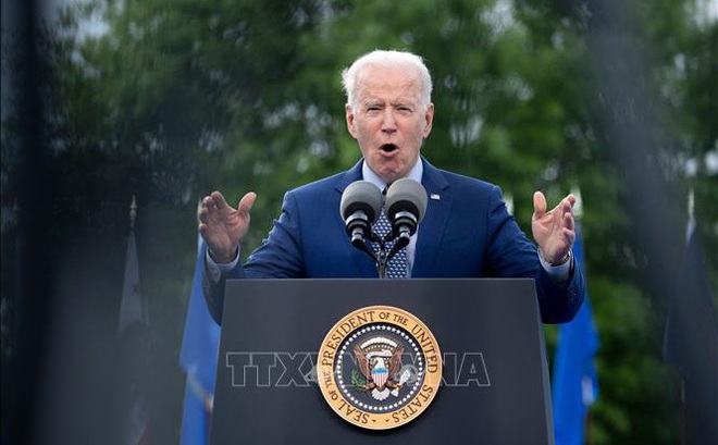 Tổng thống Mỹ Joe Biden phát biểu tại Duluth, Georgia, Mỹ, ngày 29/4/2021. Ảnh: AFP/ TTXVN