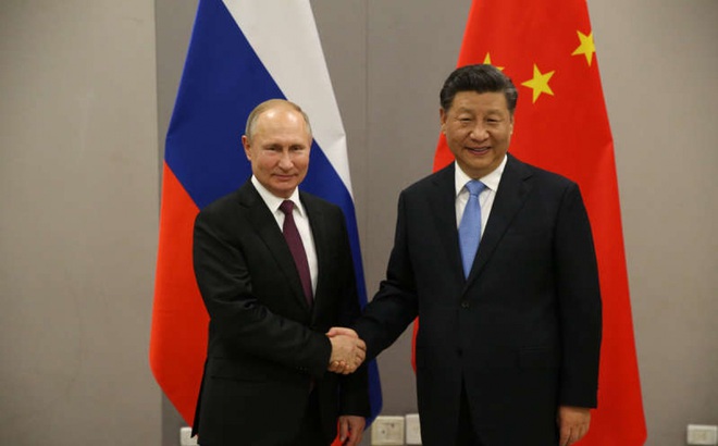Tổng thống Nga Putin và Chủ tịch Trung Quốc Tập Cận Bình. Ảnh: Getty