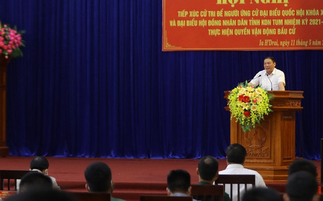 Ia H'DRai là huyện thứ 2 trên địa bàn tỉnh Kon Tummà Bộ trưởng tiếp xúc cử tri.