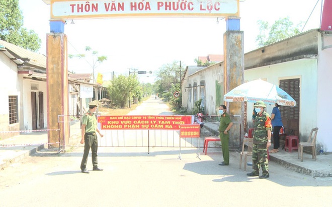 Xã Lộc Tiến hiện đang bị phong tỏa tạm thời 2 thôn sau khi phát hiện ca nhiễm 3268