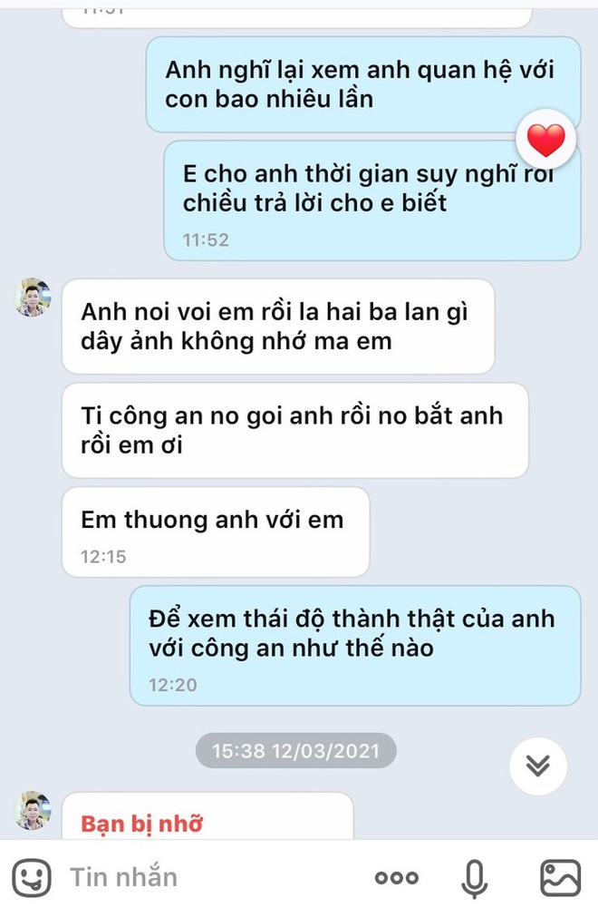 Vụ con tố cha hiếp dâm ở Phú Thọ: Lộ tin nhắn được cho là của người cha thừa nhận và xin tha thứ - Ảnh 2.