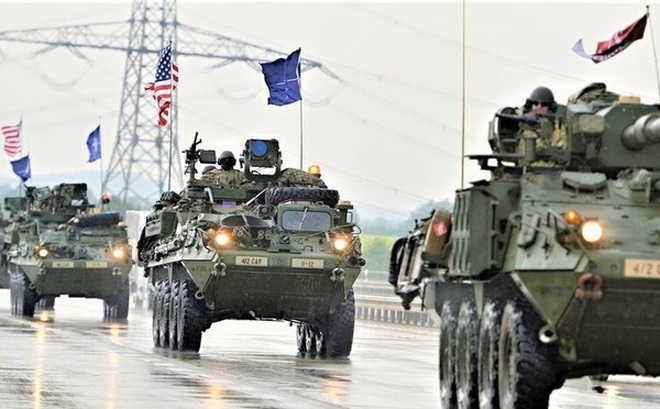 NATO và Mỹ tiến hành hàng loạt các cuộc tập trận ở châu Âu. Nguồn: people.com.cn