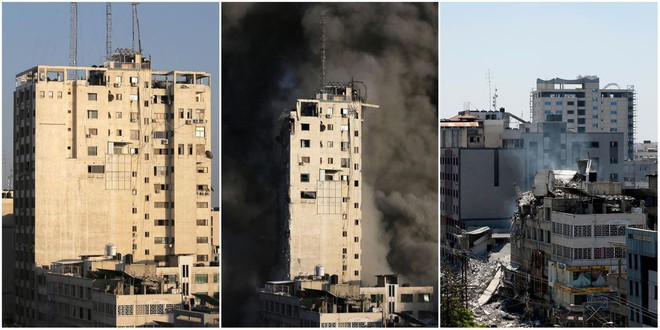 Tại sao Israel bắn tên lửa vào nóc nhà trước khi đánh sập tòa nhà 13 tầng ở Gaza? - Ảnh 1. Tại sao Israel bắn tên lửa vào nóc nhà trước khi đánh sập tòa nhà 13 tầng ở Gaza? - Ảnh 1.
