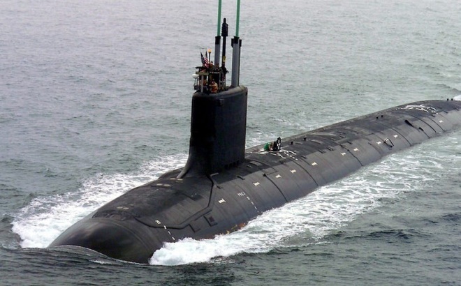Tàu ngầm tấn công lớp Virginia. Ảnh: Hải quân Mỹ.