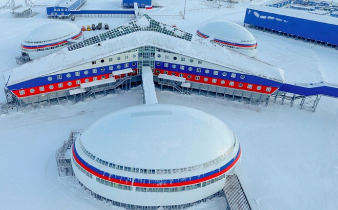 Khu tổ hợp Arctic Trefoil của Nga ở Bắc Cực Ảnh: Bộ Quốc phòng Nga