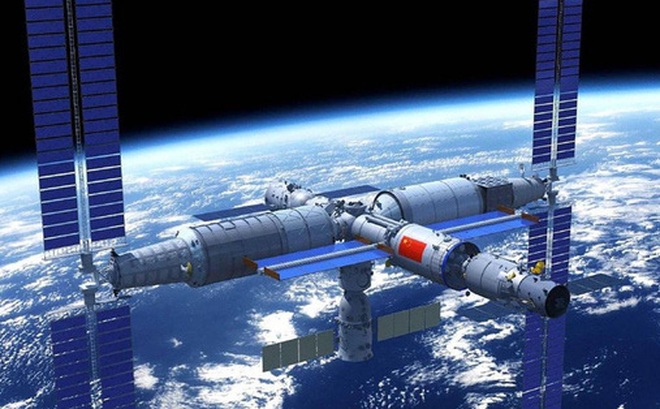 Trung Quốc cho biết cánh tay robot gắn với trạm vũ trụ Thiên Cung sẽ được sử dụng để giúp các tàu vũ trụ cập bến an toàn. Ảnh: Weibo