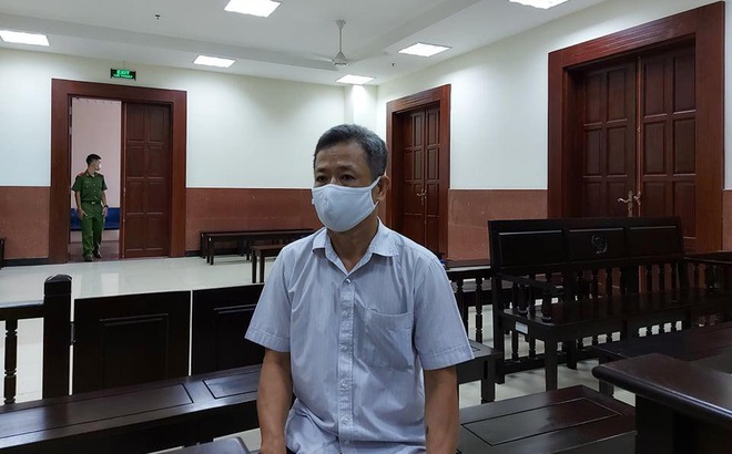 Cựu Bí thư Bến Cát Nguyễn Hồng Khanh tại phiên tòa phúc thẩm.