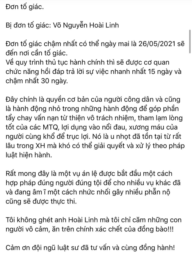 Nóng: Xôn xao tin cô gái nhận được ủy quyền của mạnh thường quân, chính thức khởi kiện nghệ sĩ Hoài Linh lừa đảo lạm dụng tín nhiệm chiếm đoạt tài sản hơn 300 triệu đồng!? - Ảnh 2.