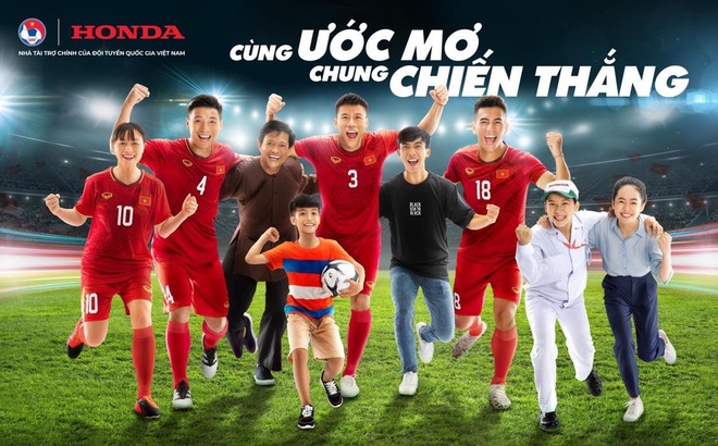 “Cùng ước mơ - Chung chiến thắng" là thông điệp mà Honda Việt Nam và LĐBĐVN  muốn truyền tải