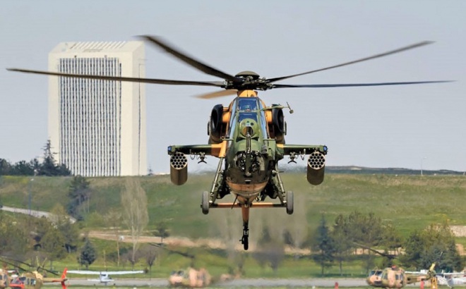 T-129 Atak là trực thăng đa nhiệm vụ có khả năng trinh sát/giám sát, chống tăng và hỗ trợ đường không tầm gần; Nguồn: defenceturkey.com