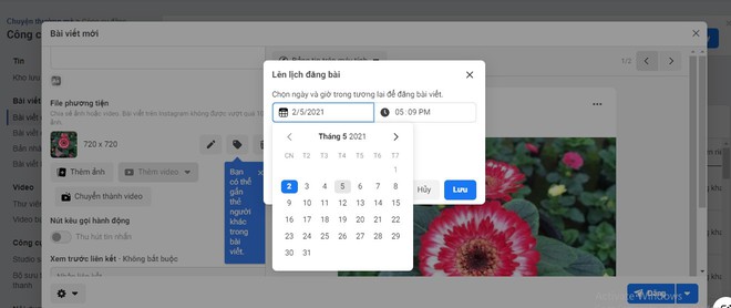 Hướng dẫn cách hẹn giờ đăng bài tự động trên Fanpage Facebook - Ảnh 3.