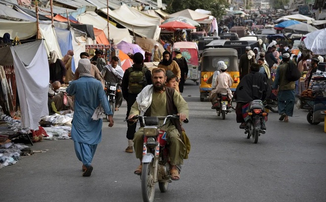Một khu chợ ở Afghanistan. Người dân nước này đang tin tưởng về một thời kỳ hòa bình bền vững ở phía trước. Ảnh: AFP.