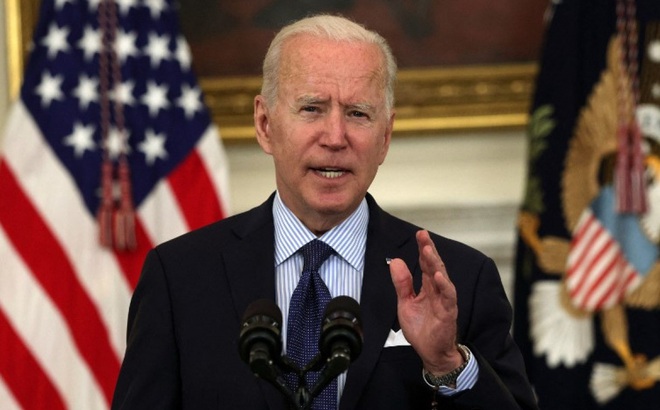 Tổng thống Biden họp báo tại Nhà Trắng hôm 4/5. Ảnh: AFP