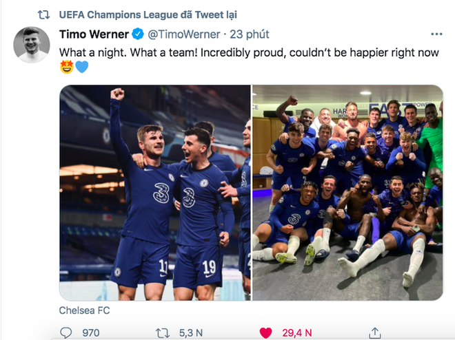 Chùm ảnh: Cầu thủ Chelsea sung sướng tột độ với tấm vé chơi chung kết Champions League - Ảnh 4.