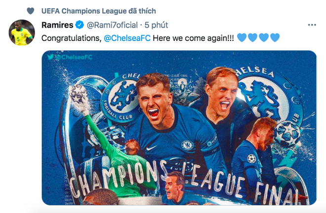 Chùm ảnh: Cầu thủ Chelsea sung sướng tột độ với tấm vé chơi chung kết Champions League - Ảnh 9.