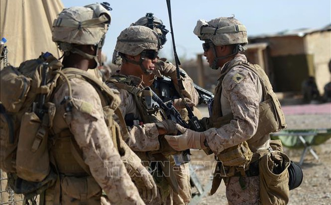 Binh sĩ Mỹ tuần tra tại Sangin, Afghanistan. Ảnh tư liệu: AFP/TTXVN