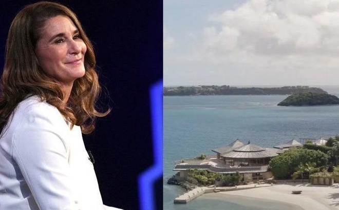 Bà Melinda Gates được cho là đã thuê một hòn đảo riêng trị giá 132.000 USD một đêm.