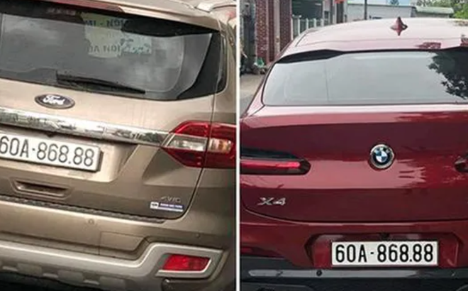 Hai phương tiện trùng biển số siêu đẹp nhưng BMW là hàng thật còn Ford là hàng "face"