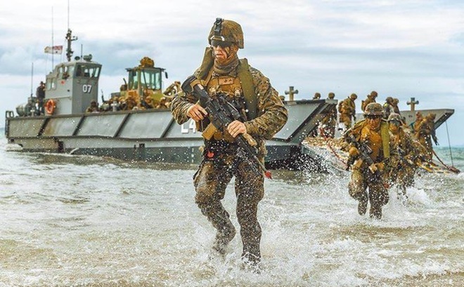Lính thủy quân lục chiến Mỹ tập trận. (Ảnh: Hải quân Mỹ)