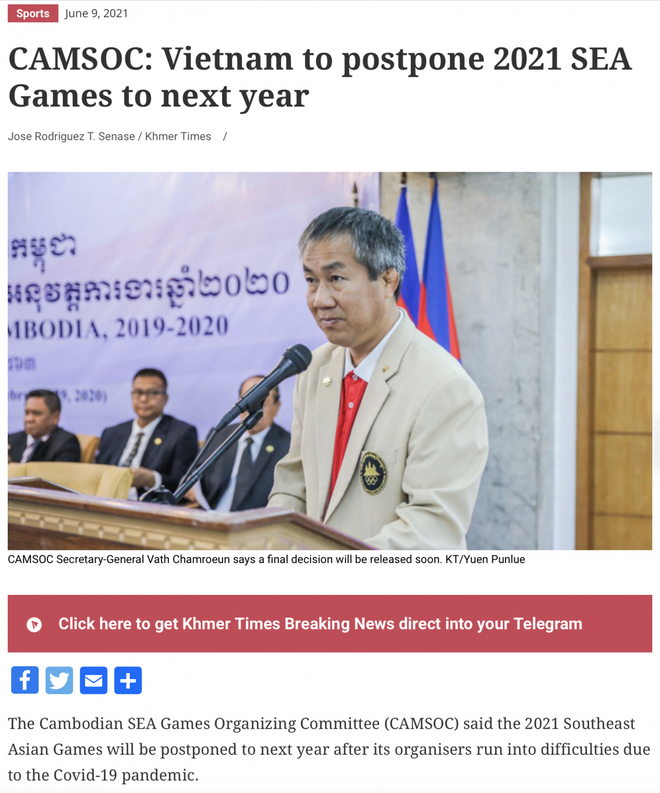 Các nước Đông Nam Á nói gì về đề xuất hoãn tổ chức SEA Games 31 tới năm 2022 của Việt Nam? - Ảnh 2.