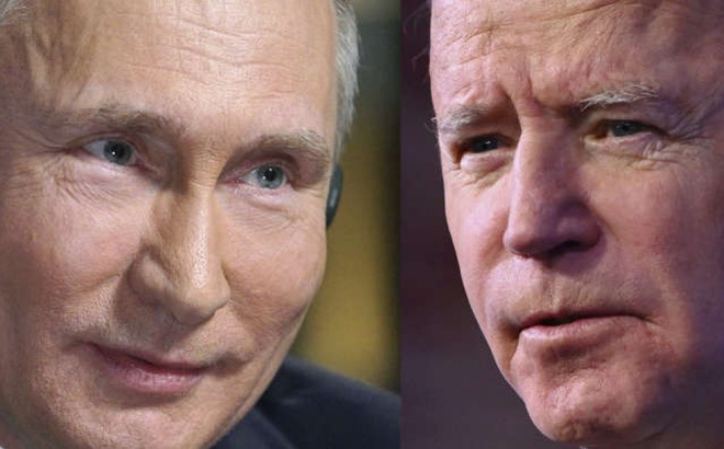 Tổng thống Nga Putin và Tổng thống Mỹ Biden. Ảnh: Getty