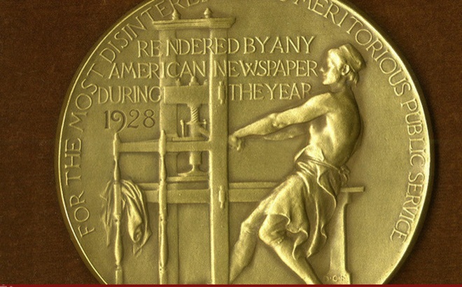 Giải thưởng báo chí danh giá Pulitzers. Ảnh: nytimes.com