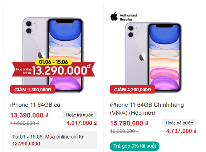 iPhone 11 giảm giá bay nóc, loạt điện thoại iPhone SE, iPhone XR bán mức cực êm ví - Ảnh 2.