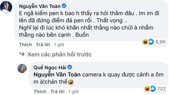 Văn Toàn trách Quế Ngọc Hải không hỏi thăm chấn thương, chỉ im ỉm đá penalty - Ảnh 1.