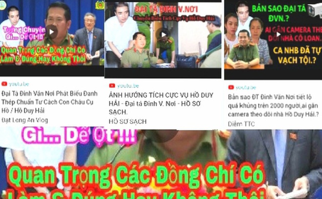 Đây là những thông tin sai sự thật về phát ngôn của đại tá Đinh Văn Nơi trên các kênh Youtube đã bị phát tán