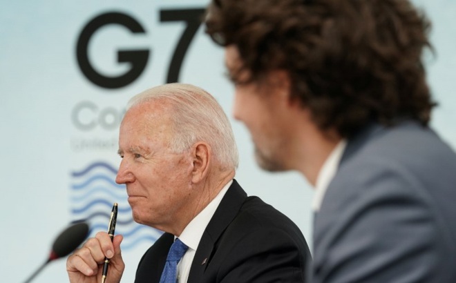 Tổng thống Mỹ Joe Biden dự Thượng đỉnh G7. Ảnh: Reuters