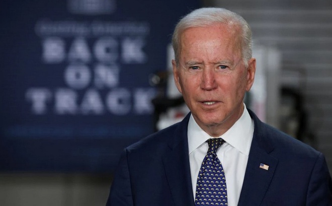 Tổng thống Mỹ Joe Biden khi phát biểu tại một sự kiện ngày 3/5. Ảnh: Reuters