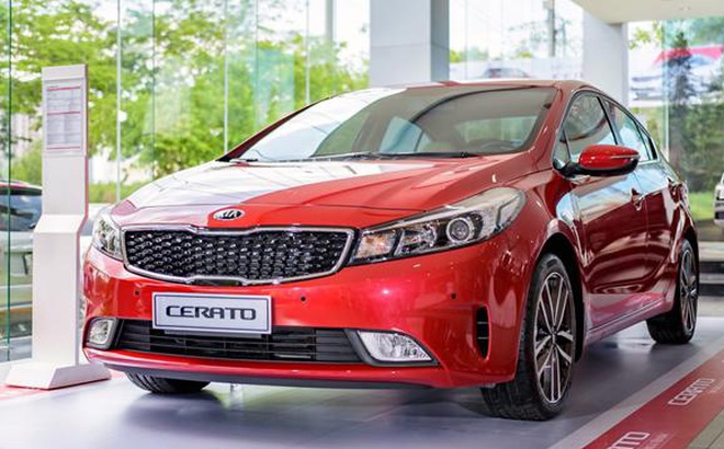 Mẫu xe sedan cỡ C Kia Cerato.