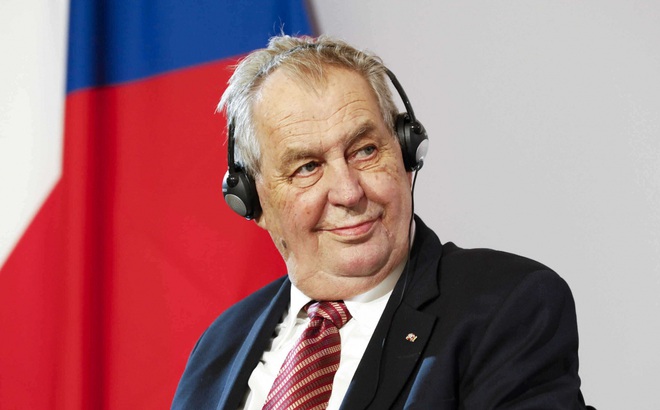 Tổng thống Séc Milos Zeman tham dự Hội nghị NATO ngày 14/6.