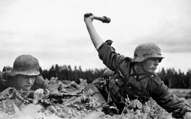 Lính phát xít Đức ở mặt trận phía Đông trong Thế chiến II. Ảnh: Tư liệu Đức.
