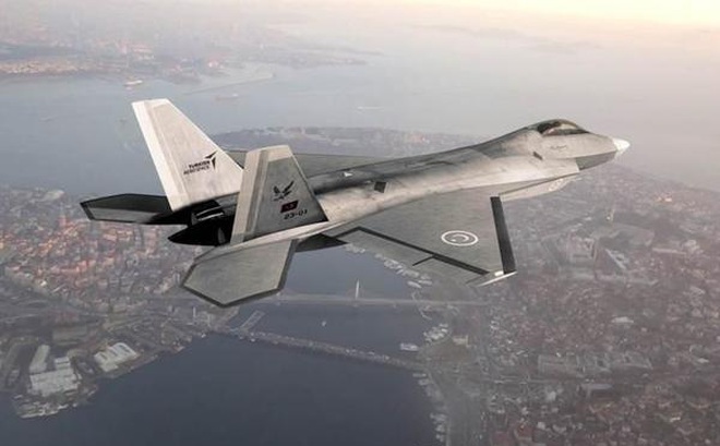 Máy bay TF-X của Thổ Nhĩ Kỳ có hình dáng tương tự F-35 của Mỹ. Nguồn: huanqiu.