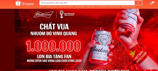 Phủ đỏ Việt Nam bằng 1.000.000 lon bia, Budweiser cùng cổ động viên ăn mừng cực độc - Ảnh 5.