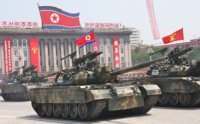 Quân đội Triều Tiên sở hữu khoảng 4.300 xe tăng chiến đấu chủ lực.