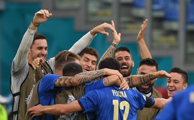 ĐT Italia đang có một kỳ EURO 2021 rất thành công. (Ảnh: Reuters).